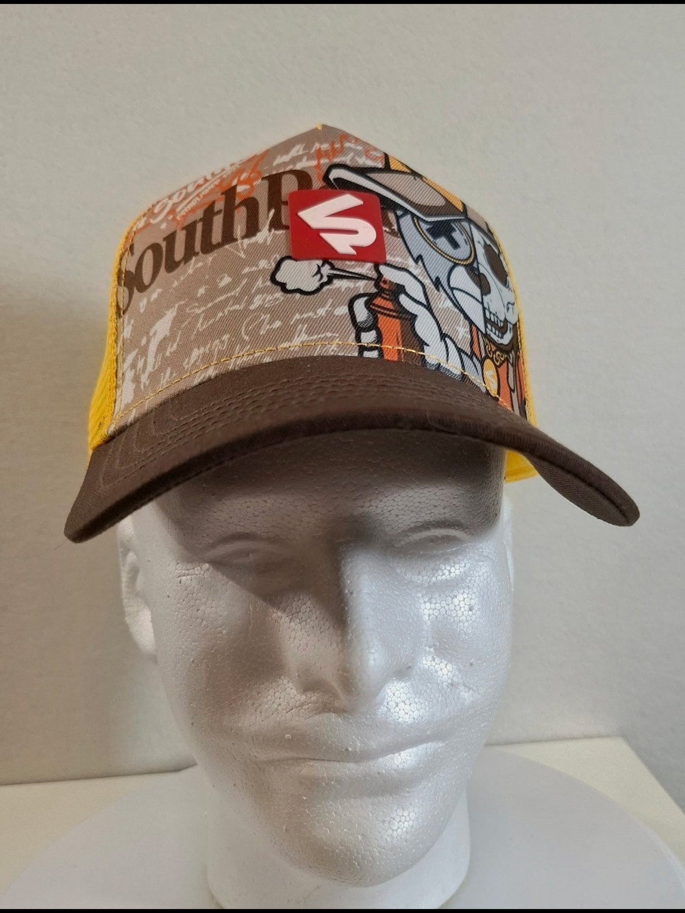Southpole Yellow & Brown Graphic Trucker Hat